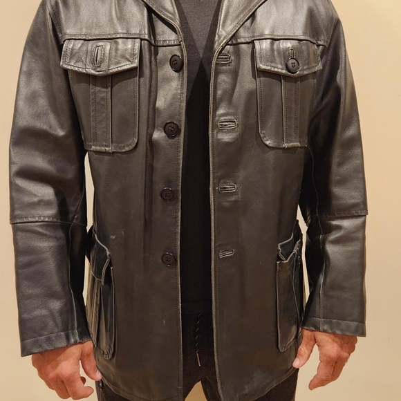 M Made In Italy Other - Italy Made Lightly Distressed Leather Jacket